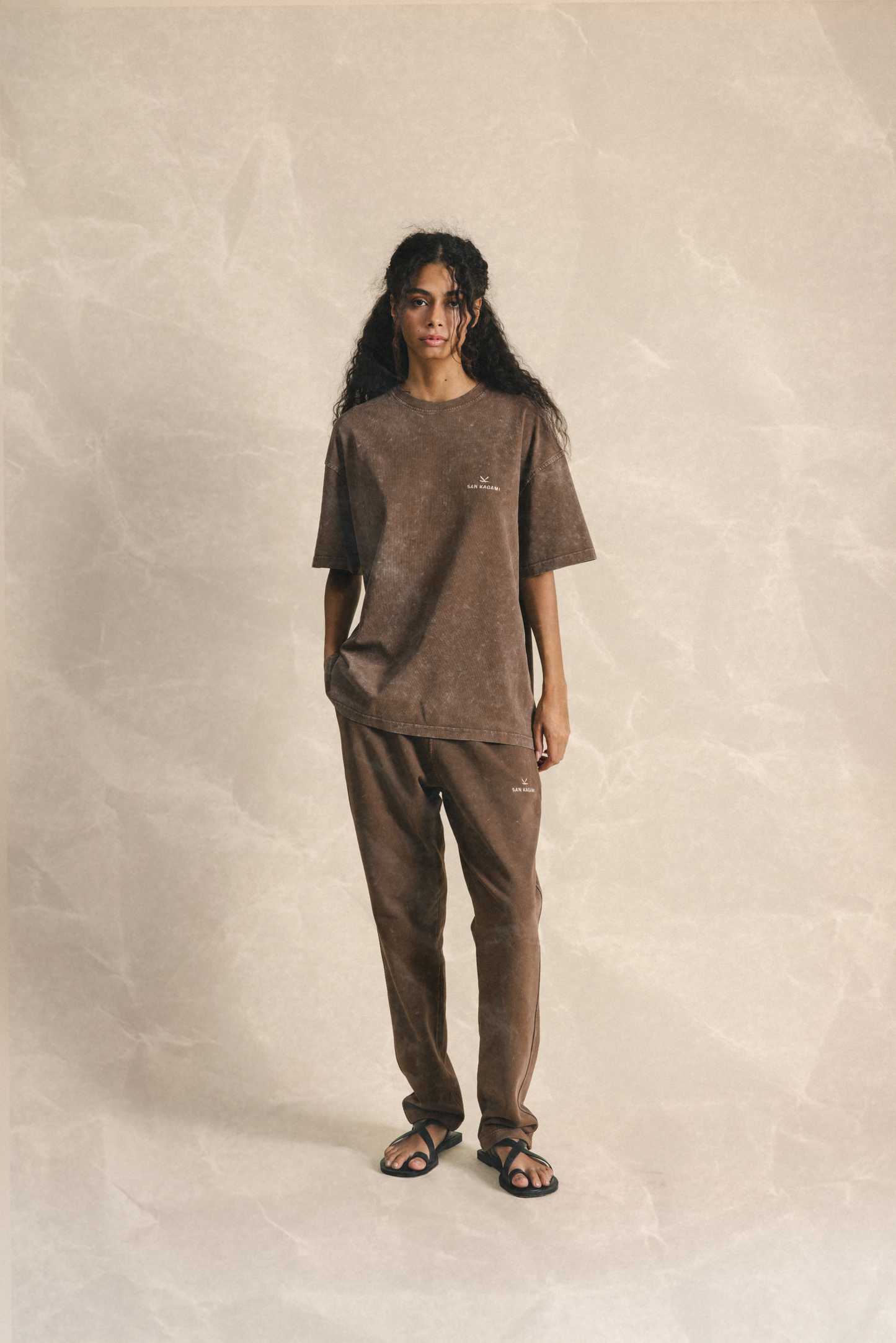 T-Shirt Washed Brown