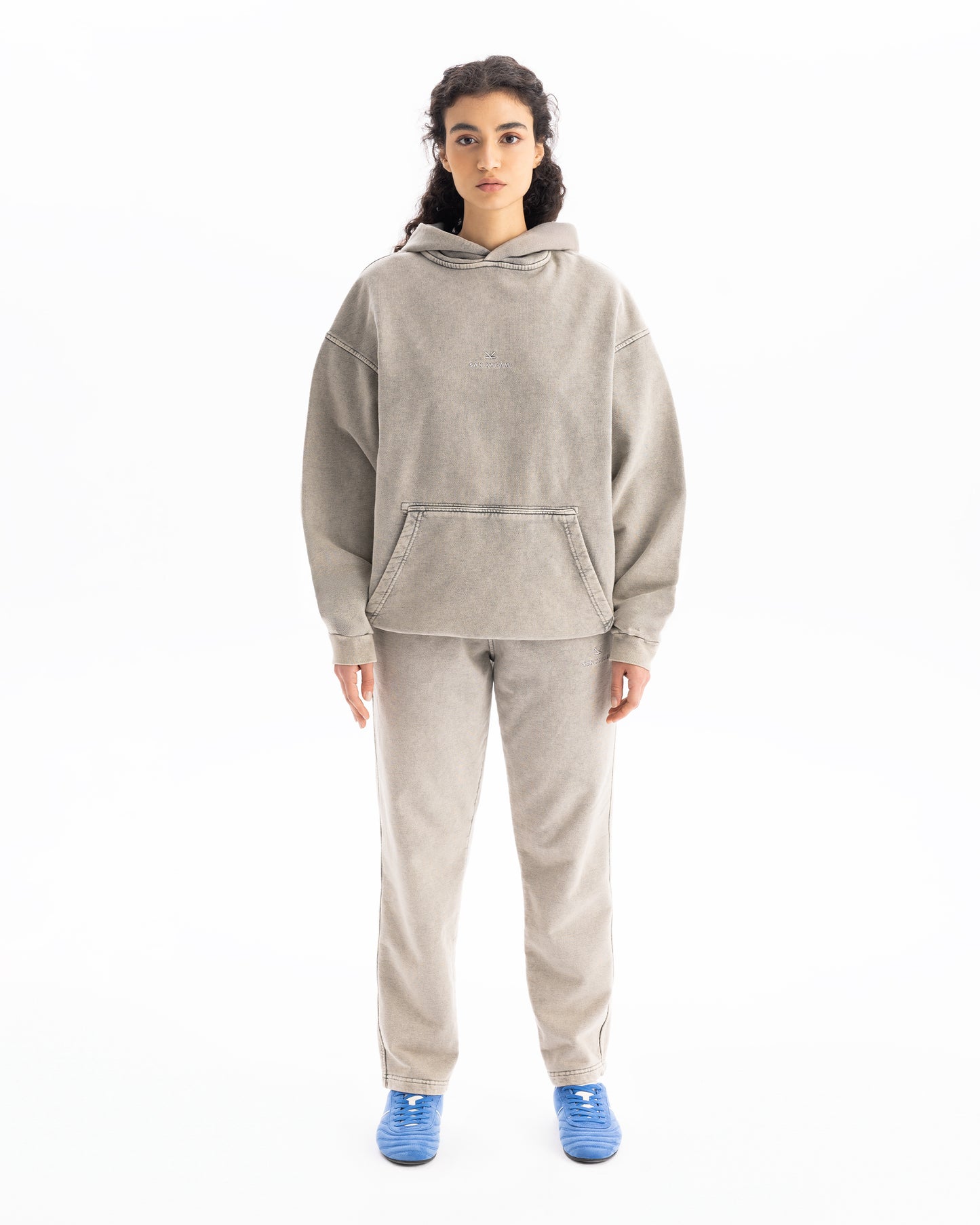 Hoodie Washed Stone