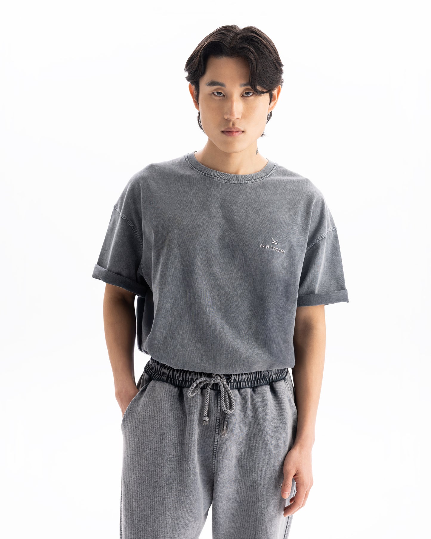 T-Shirt Washed Grey