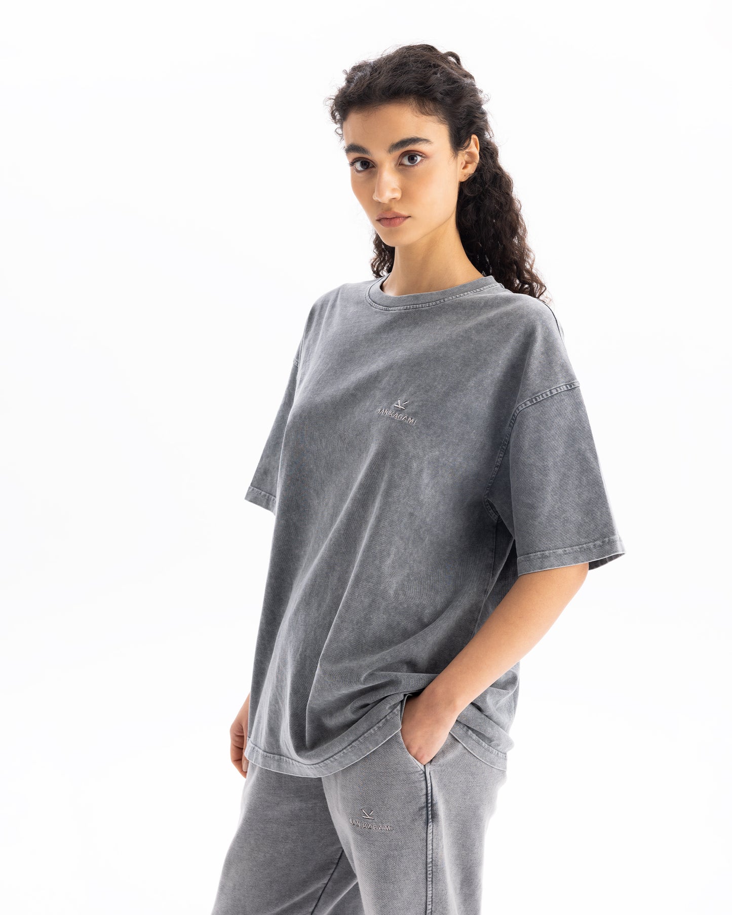 T-Shirt Washed Grey