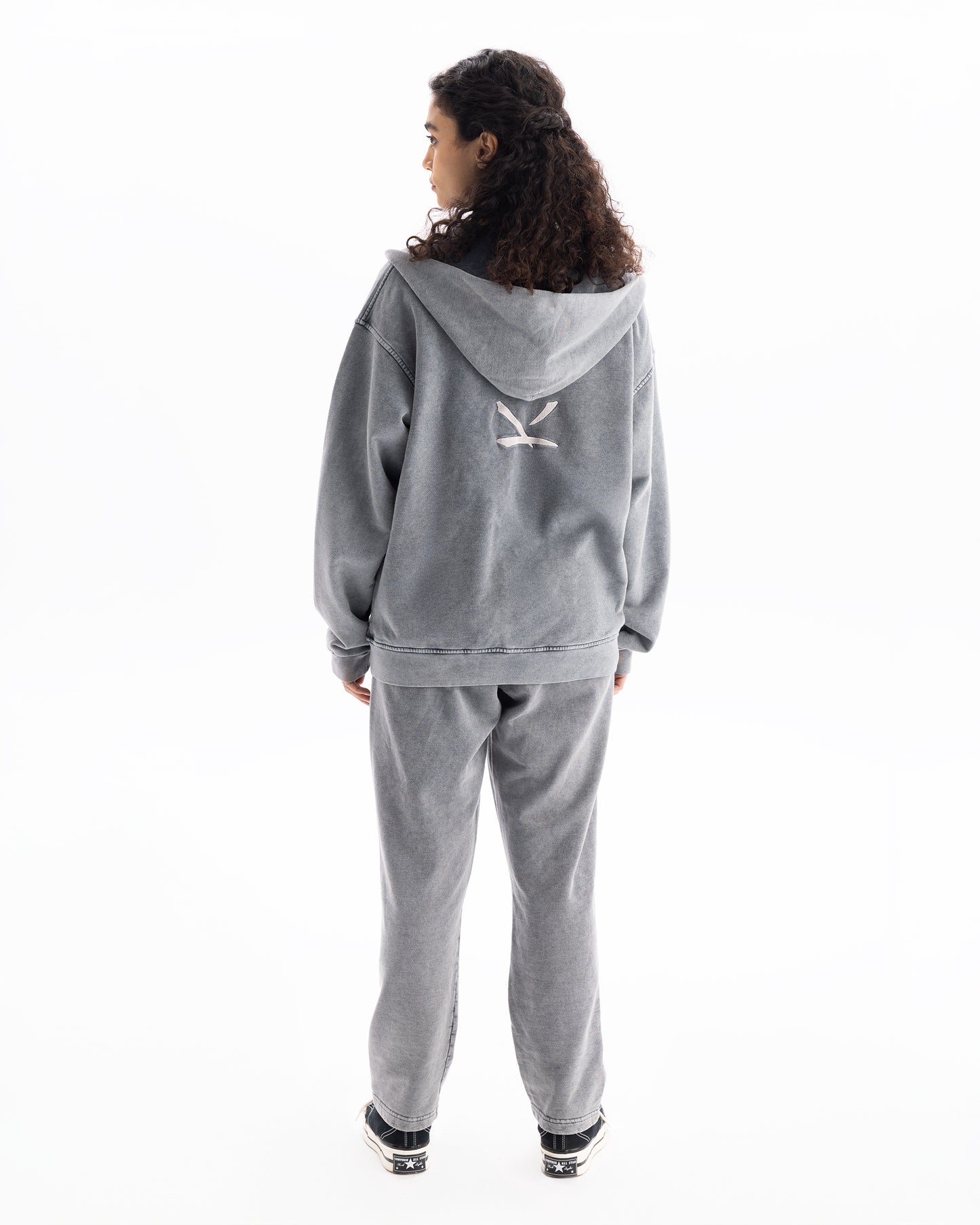 Zipper Washed Grey