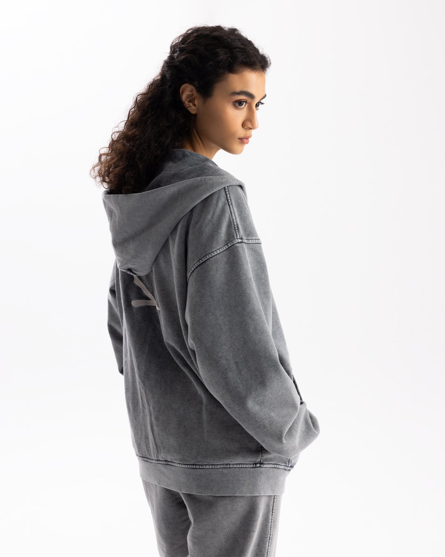 Zipper Washed Grey