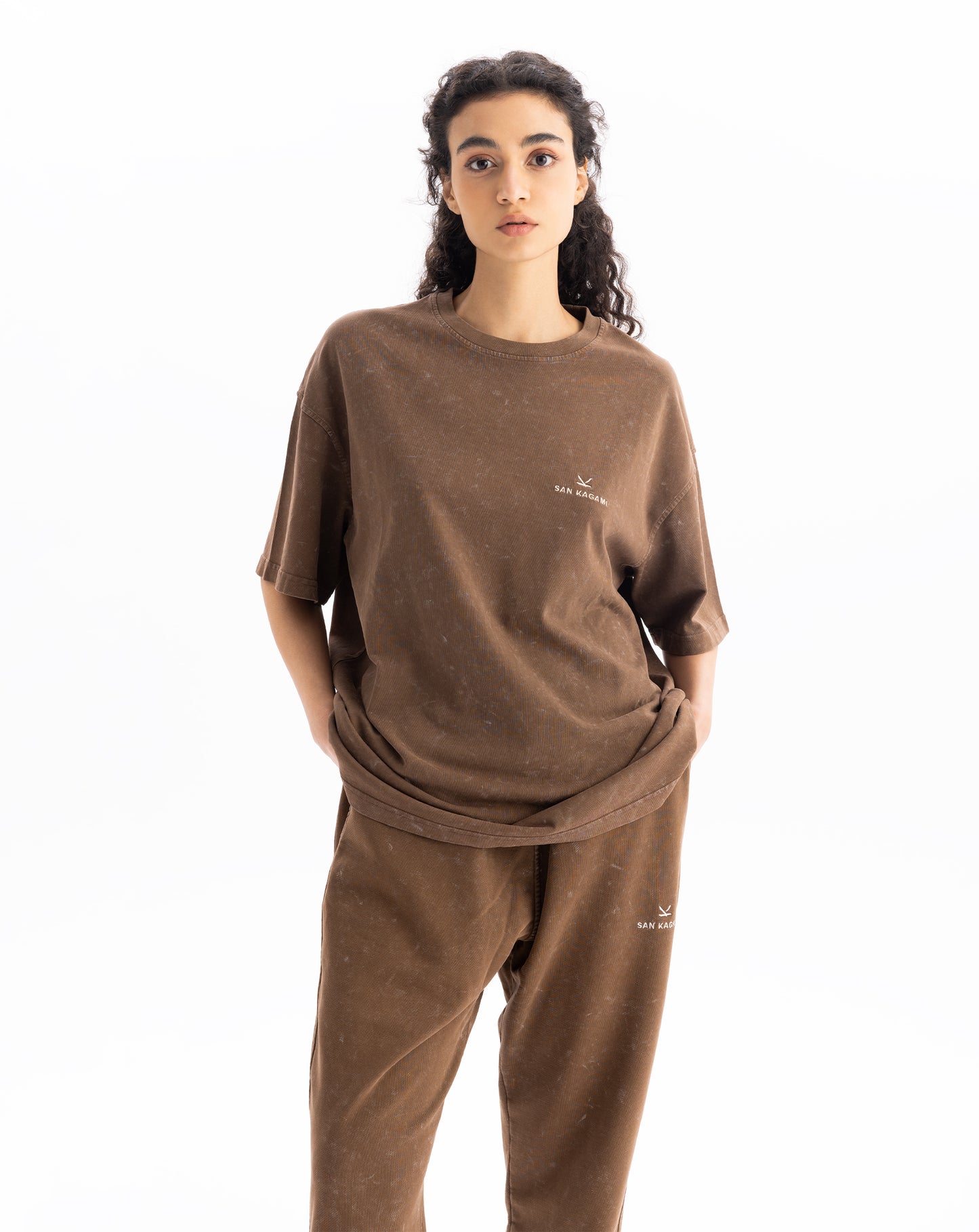 T-Shirt Washed Brown
