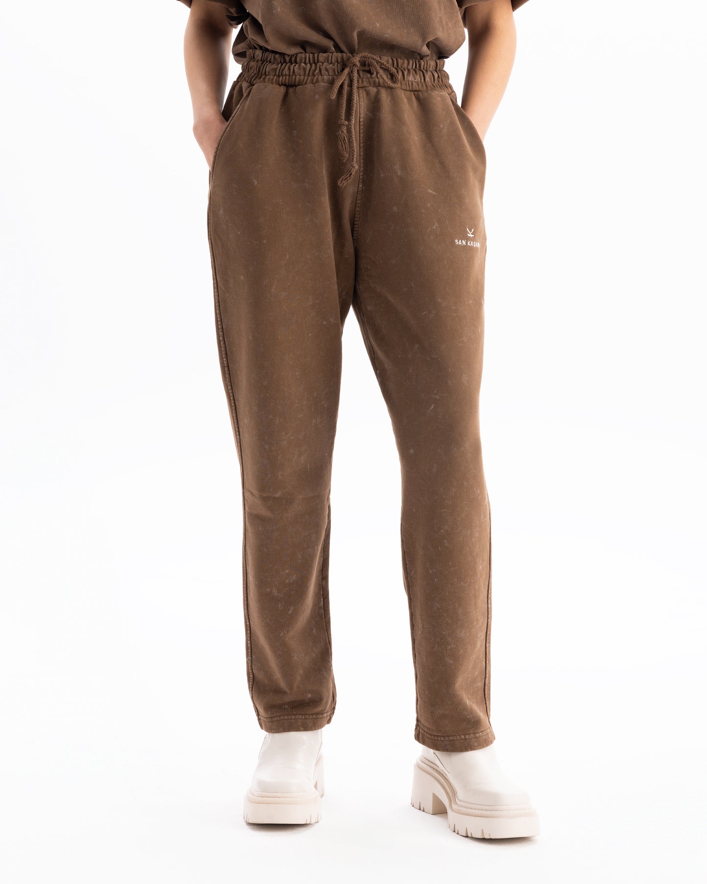 Pants Washed Brown