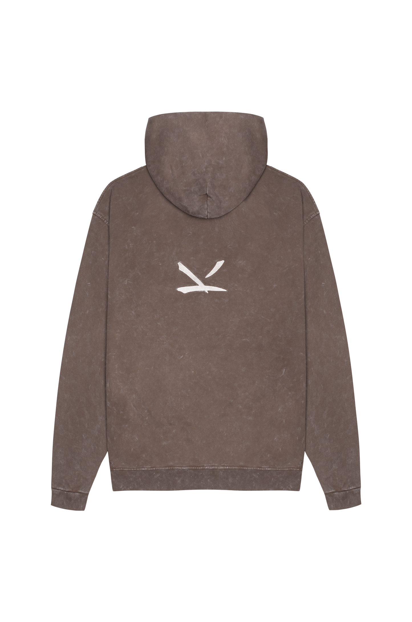 Hoodie Washed Brown