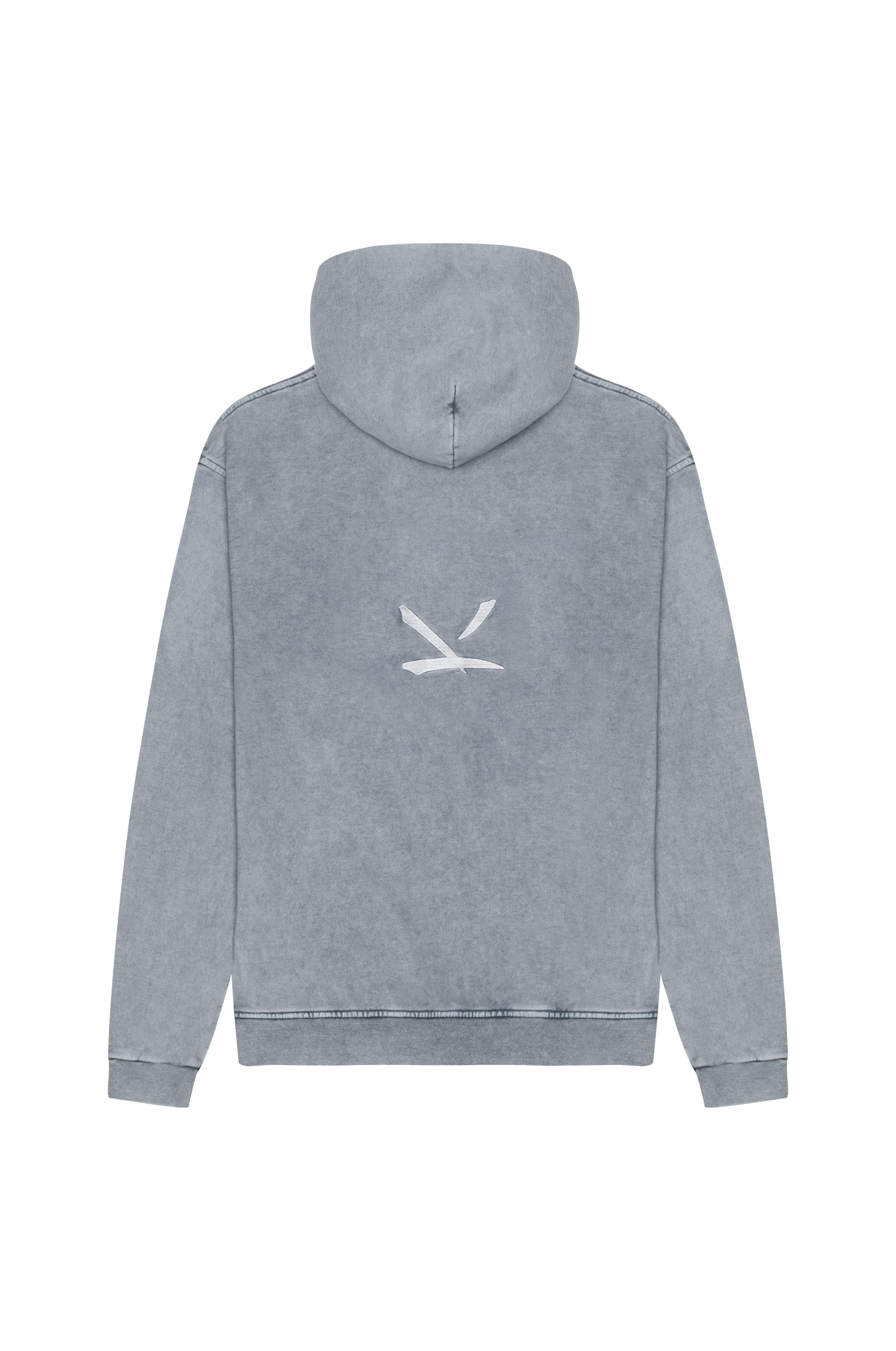 Hoodie Washed Grey