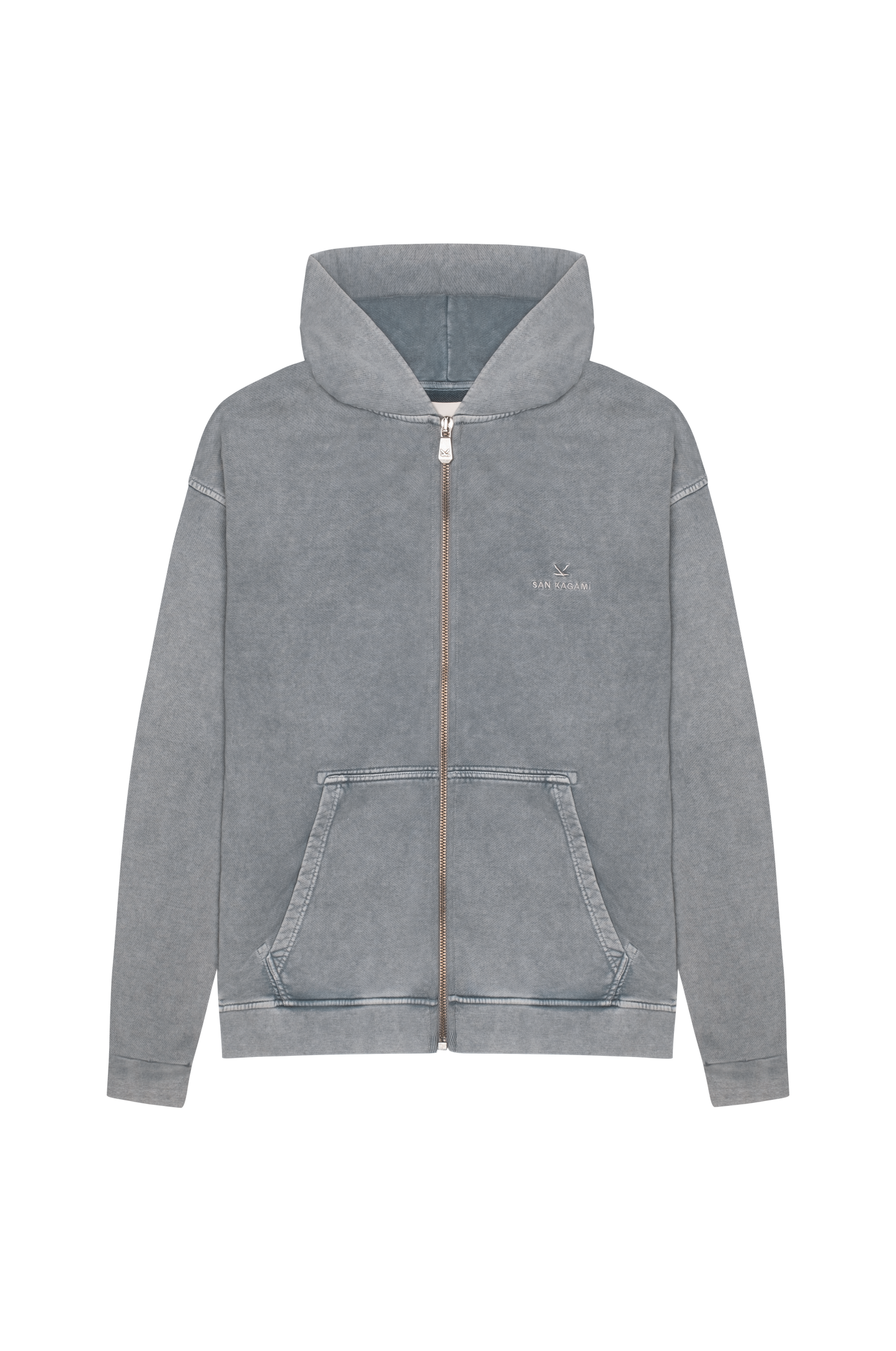 Zipper Washed Grey