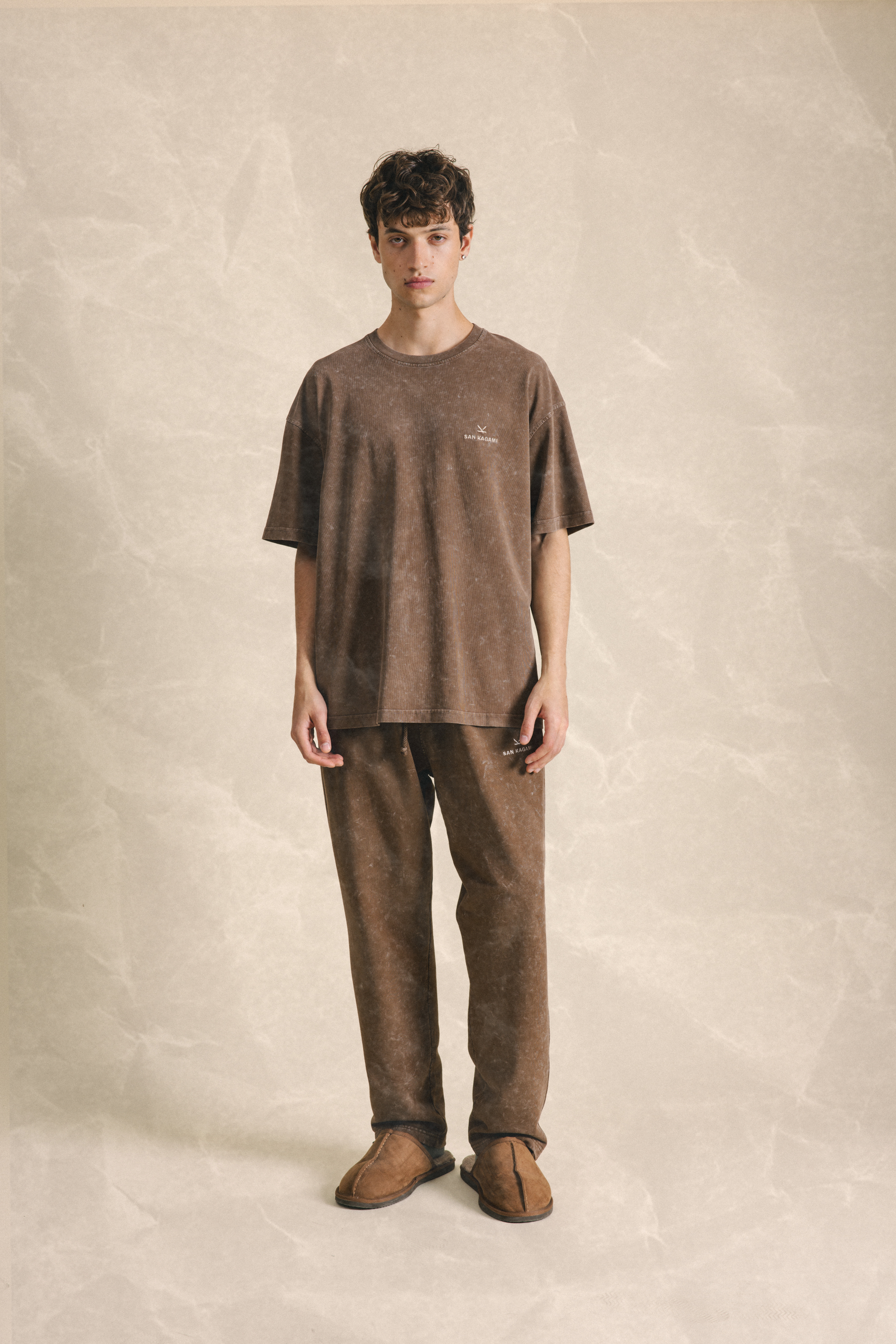 T-Shirt Washed Brown