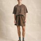 Shorts Washed Brown