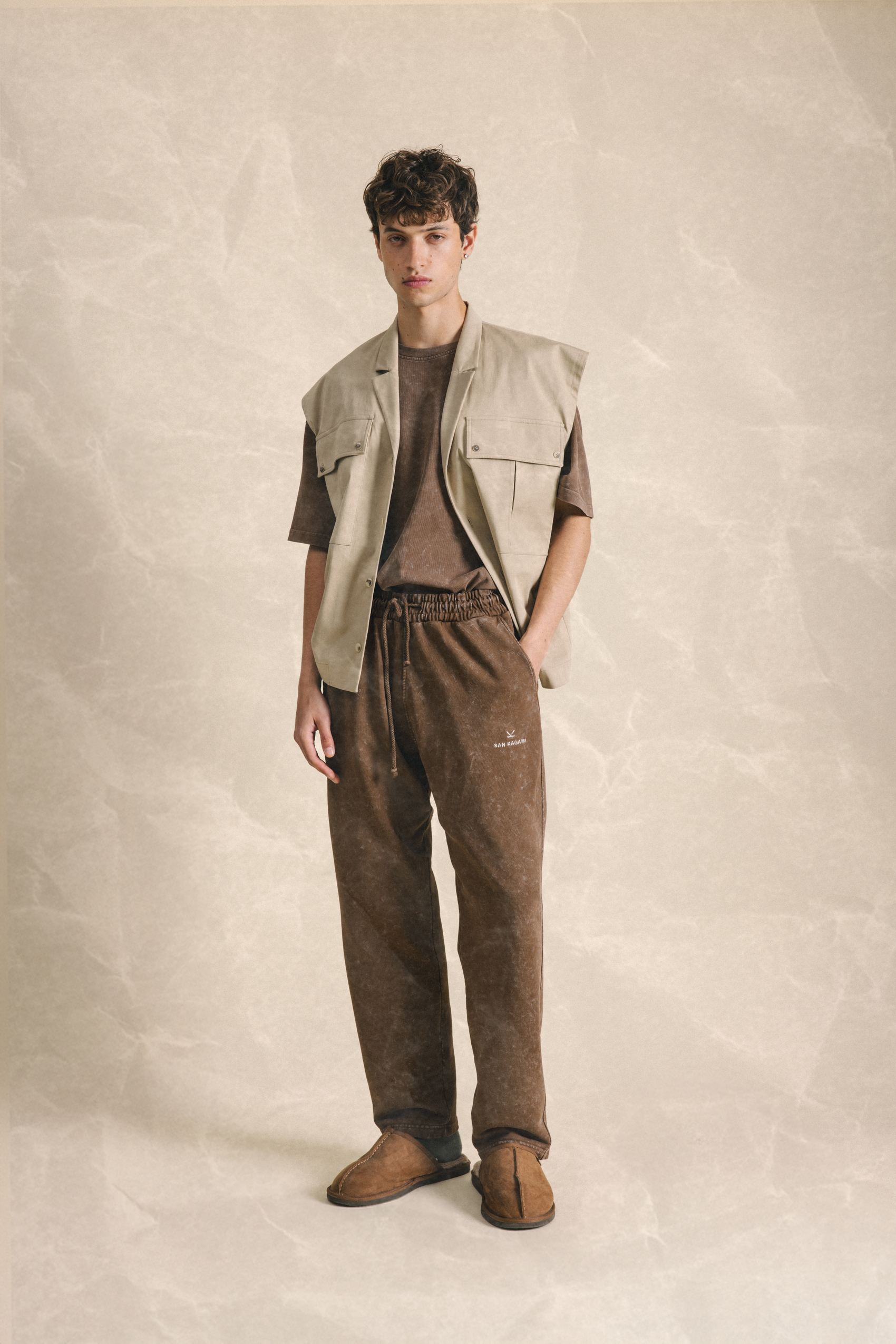 Pants Washed Brown