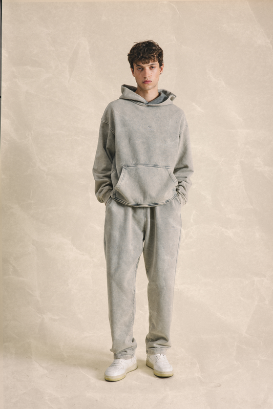 Hoodie Washed Stone