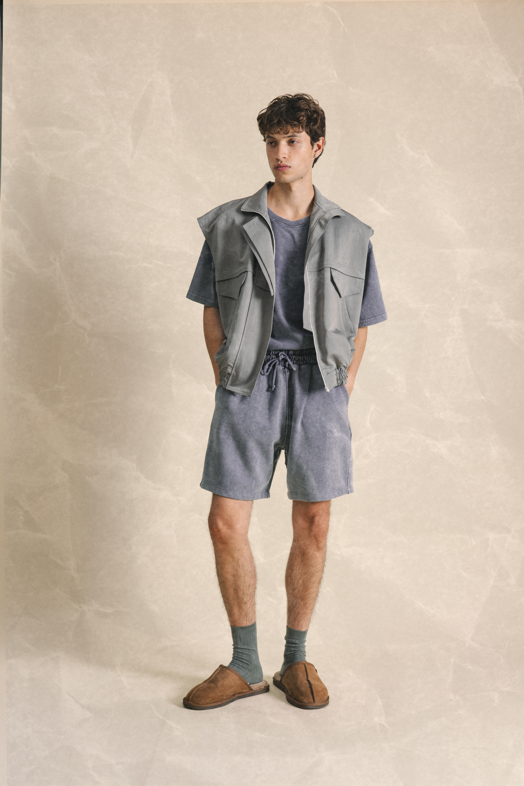 Shorts Washed Grey