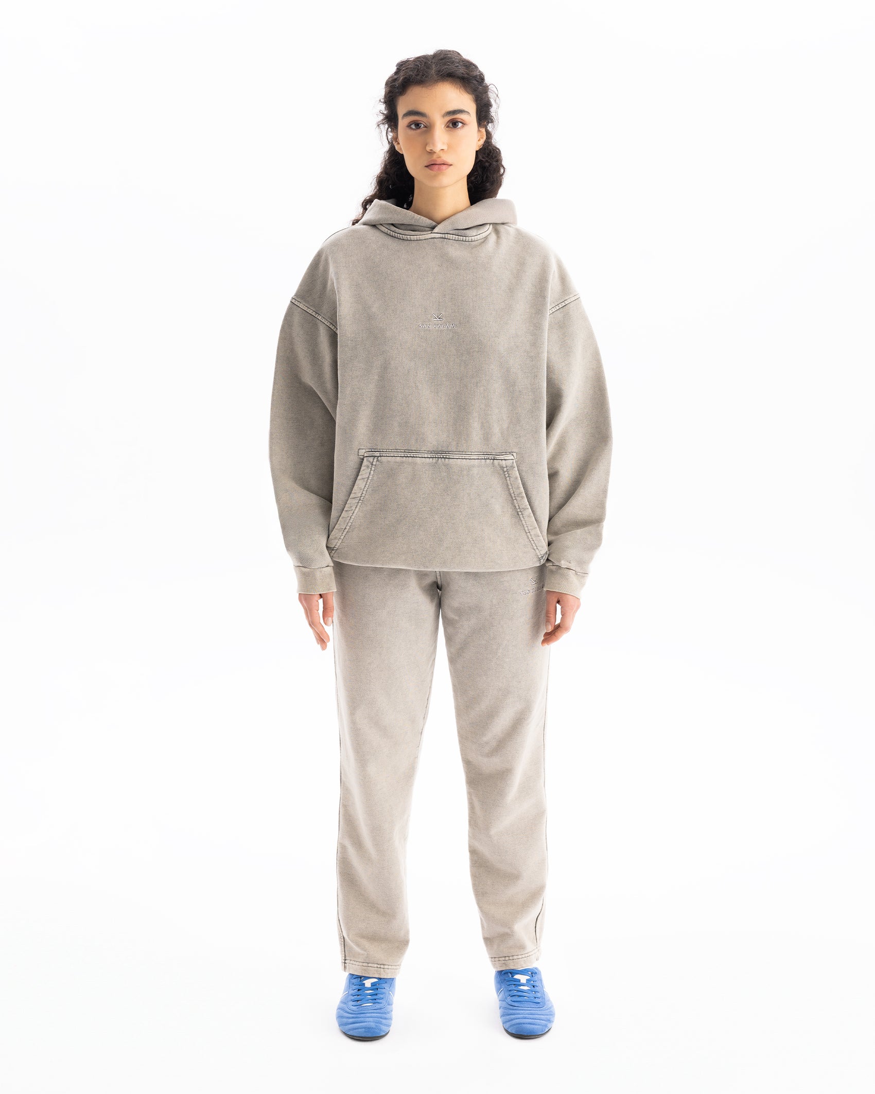 Hoodie Washed Stone