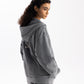 Zipper Washed Grey