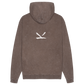 Hoodie Washed Brown